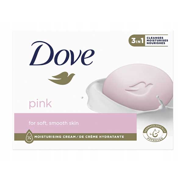633قفع9 صابون داو Dove مدل (Pink(90gr - Image 1