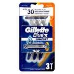 خود تراش ژیلت مدل Blue3 Comfort بسته 3 عددی
