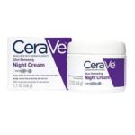 کرم شب ضد چروک بازسازی پوست سراوی حاوی پپتید هیالورونیک سرامید Cerave Skin Renewing Night Cream