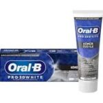 خمیر دندان ذغالی اورال بی مدل PRO 3D WHITE WİTH CHARCOAL حجم ۷۵ میل